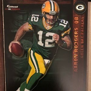 AARON RODGERS RARE FATHEAD MINT!!